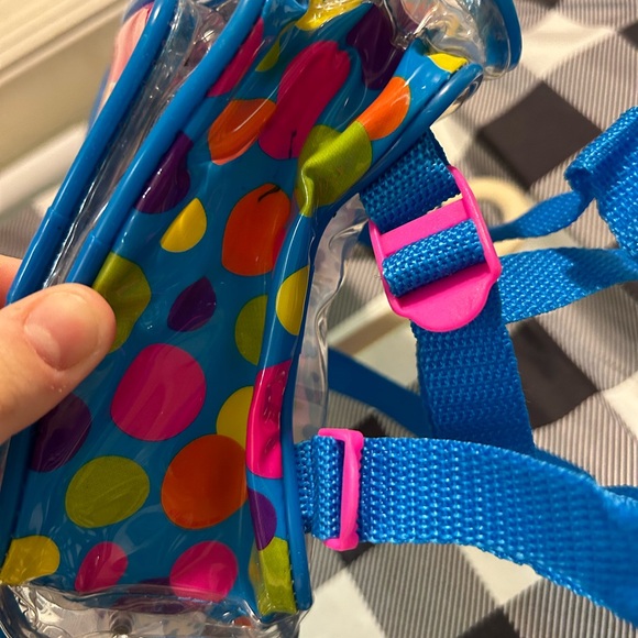 Vintage 90s Lisa Frank Spottie & Dottie Rainbow Dalmatians Clear Mini Backpack - Picture 4 of 10